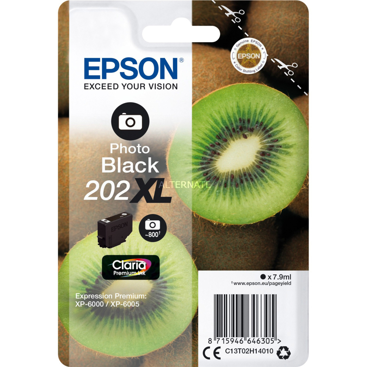 E-shop Cartridge Epson 202XL, C13T02H14010 - originálny (Foto černá)