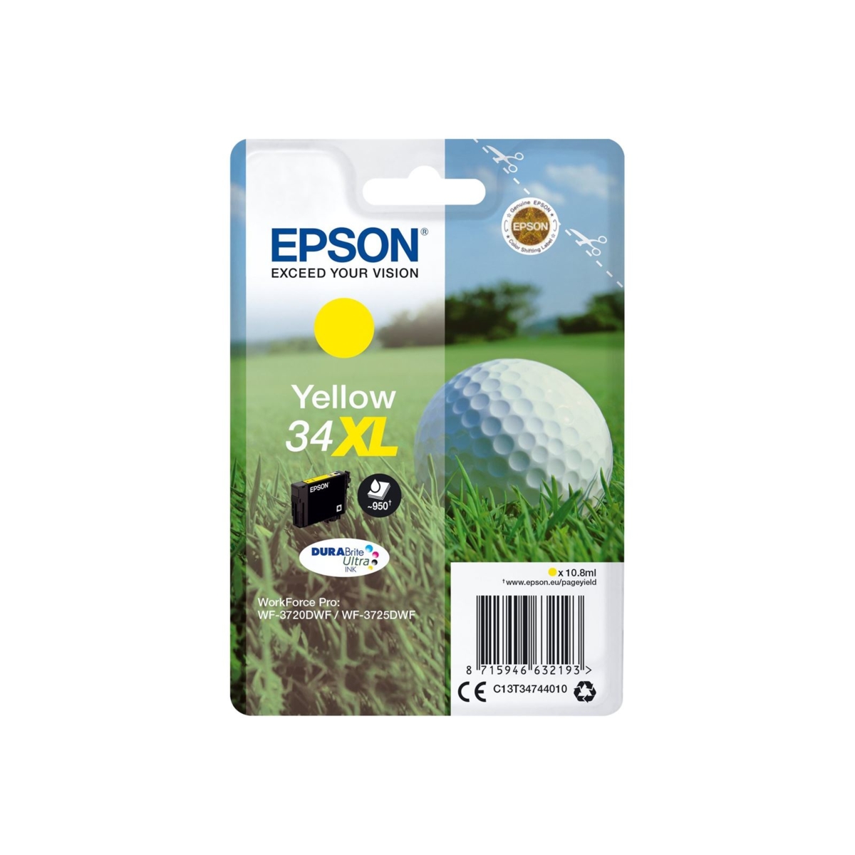 E-shop Cartridge Epson 34XL, C13T34744010 - originálny (Žltá)