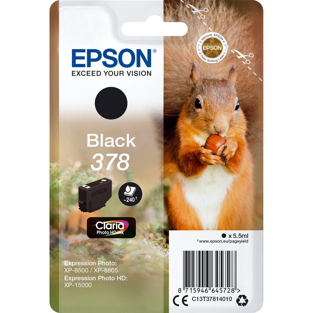 E-shop Cartridge Epson 378, C13T37814010 - originálny (Čierna)