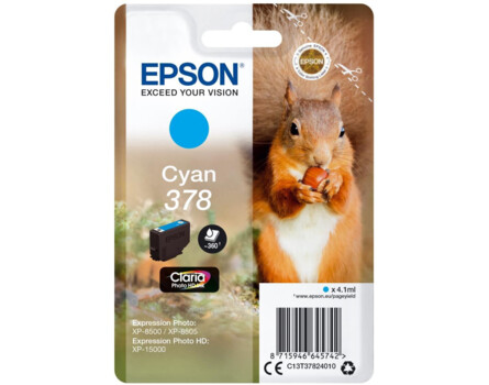 Cartridge Epson 378, C13T37824010 - originálny (Azúrová)