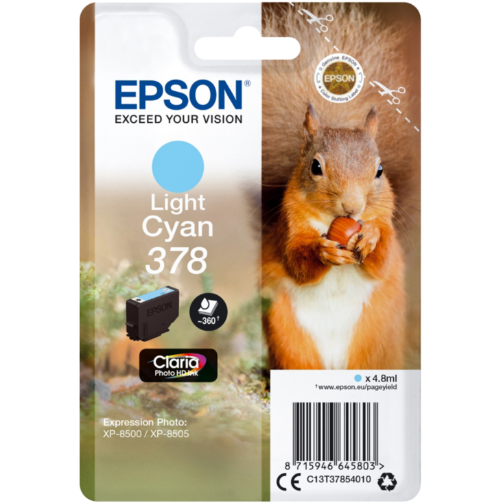 E-shop Cartridge Epson 378, C13T37854010 - originálny (Svetlo azúrový)