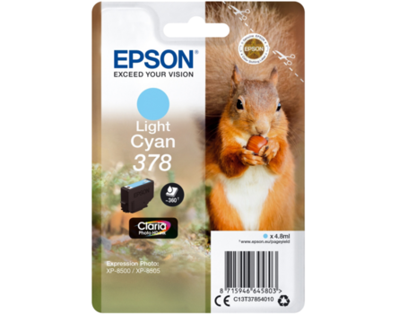 Cartridge Epson 378, C13T37854010 - originálny (Svetlo azúrový)