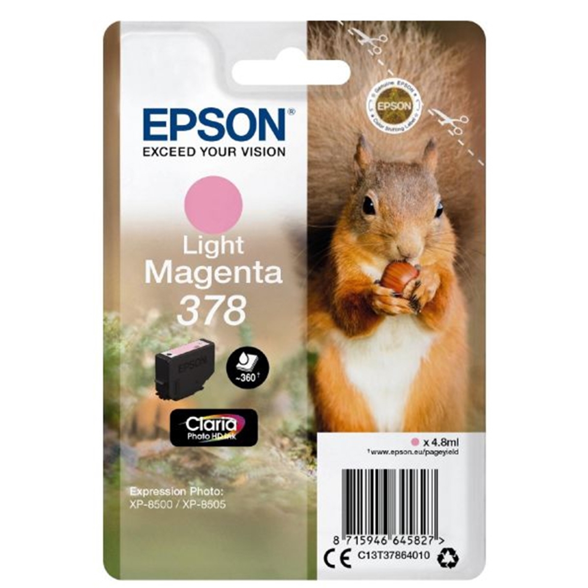 E-shop Cartridge Epson 378, C13T37864010 - originálny (Svetlo purpurový)