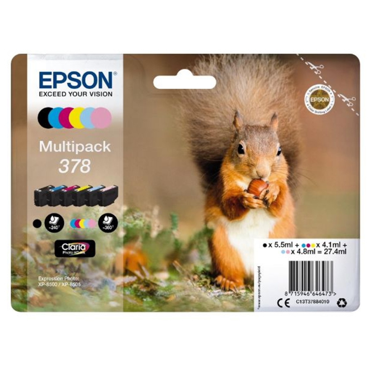 E-shop Cartridge Epson 378, C13T37884010 - originálny (Multipack)
