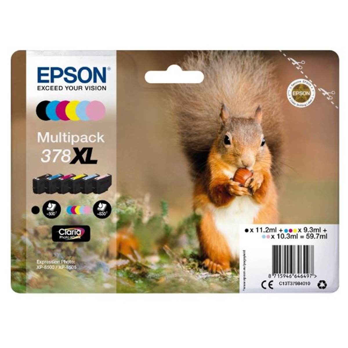 E-shop Cartridge Epson 378XL, C13T37984010 - originálny (Multipack)