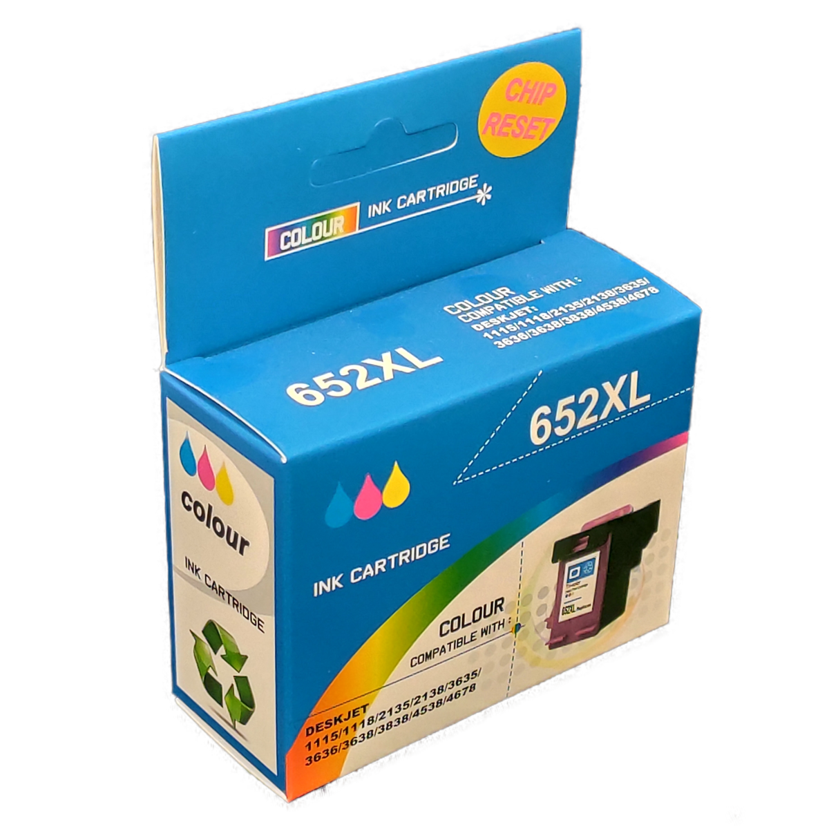 Tonery Náplně Cartridge HP 652 XXL, HP F6V24AE - kompatibilní (Farebná)