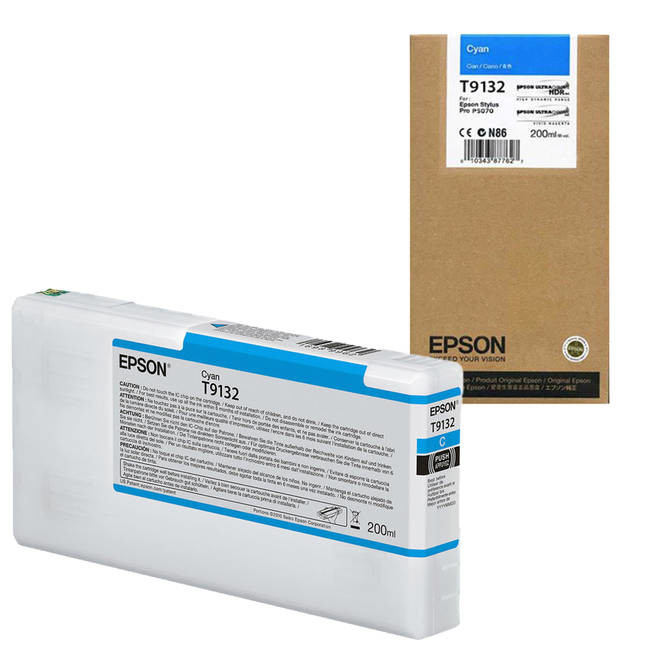 Cartridge Epson T9132, C13T913200 - originálny (Azúrová)