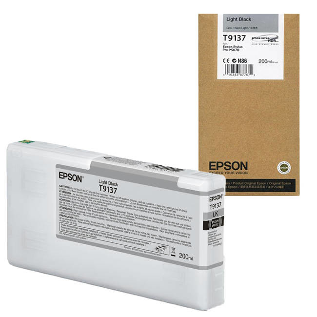 E-shop Cartridge Epson T9137, C13T913700 - originálny (Svetlo čierna)