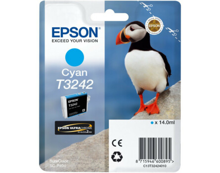 Cartridge Epson T3242, C13T32424010 - originálny (Azúrová)