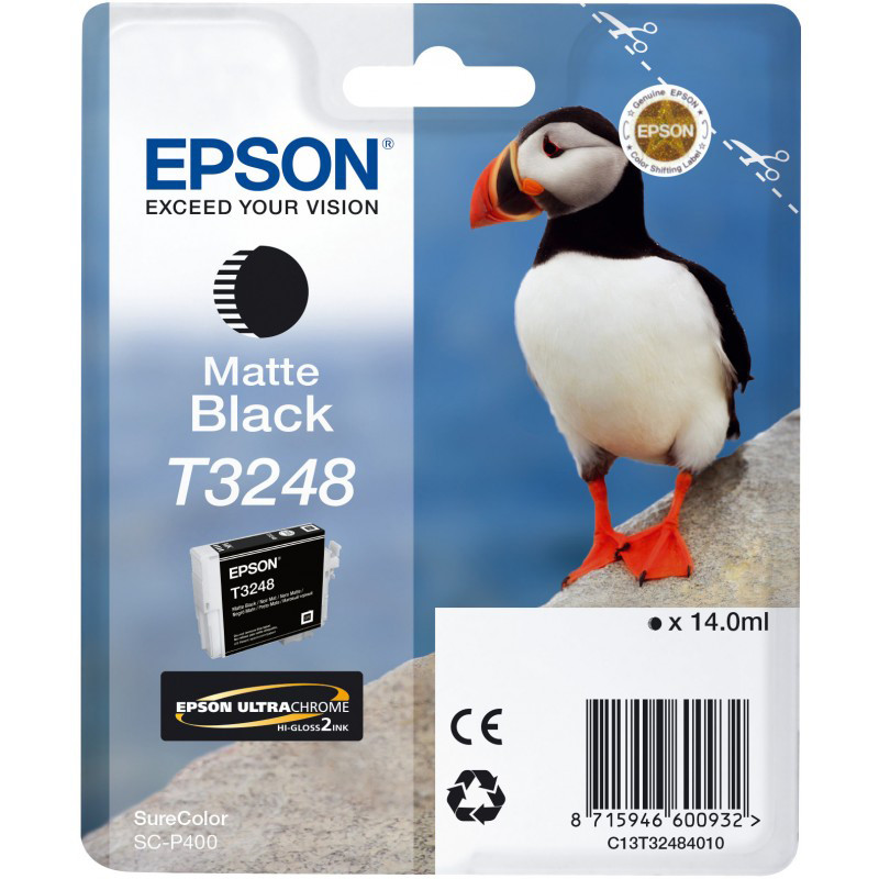 Cartridge Epson T3248, C13T32484010 - originálny (Matná čierna)