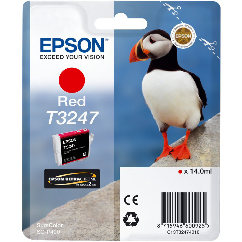 E-shop Cartridge Epson T3247, C13T32474010 - originálny (Červená)