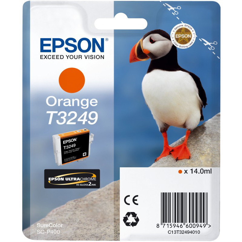 Cartridge Epson T3249, C13T32494010 - originálny (Oranžová)