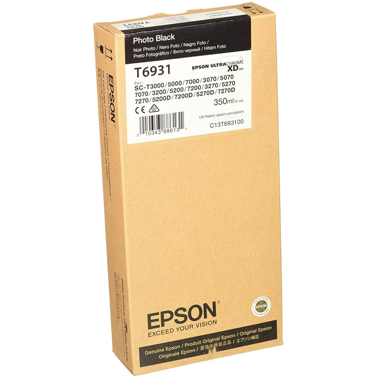 Cartridge Epson T6931, C13T693100 - originálny (Foto černá)