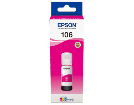 Epson 106, C13T00R340, fľaša s atramentom - originálny (Purpurová)