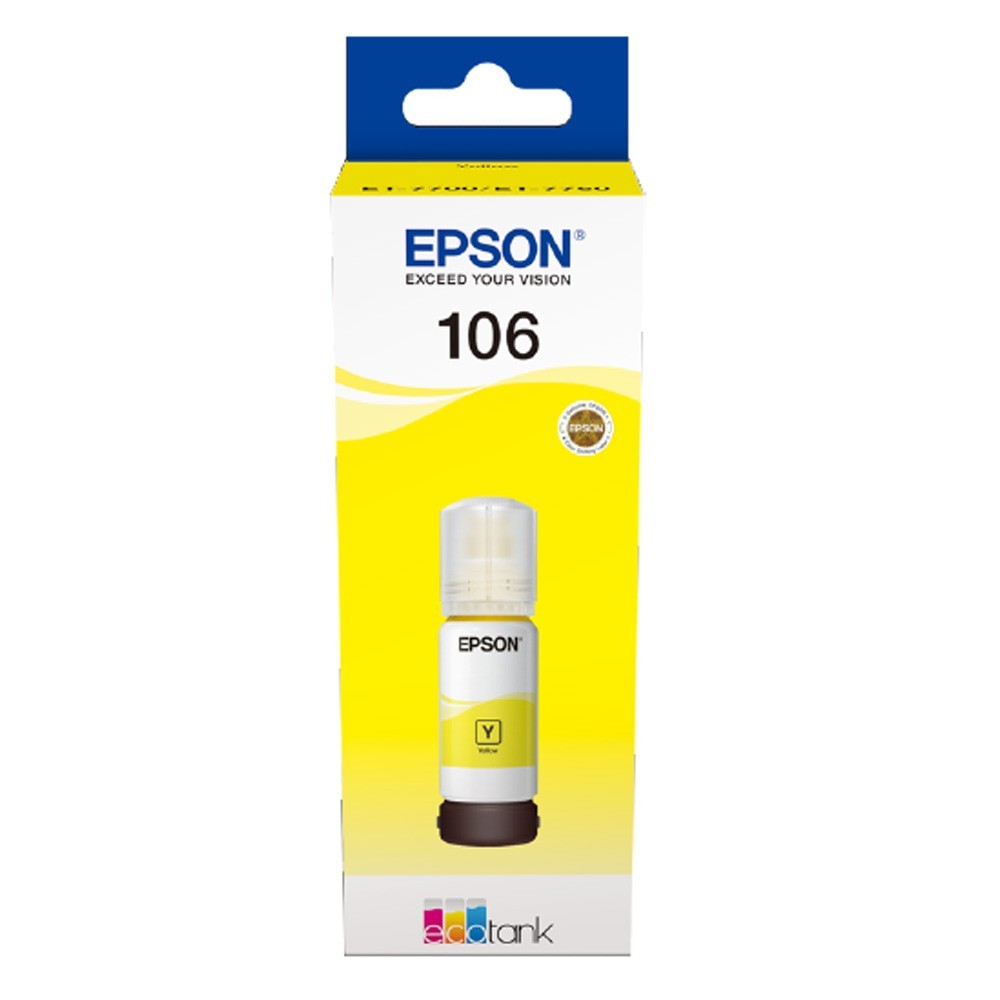 E-shop Epson 106, C13T00R440, fľaša s atramentom - originálny (Žltá)