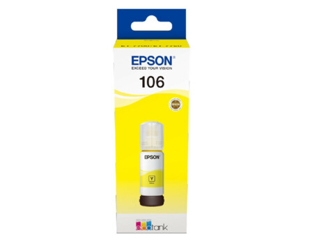 Epson 106, C13T00R440, fľaša s atramentom - originálny (Žltá)