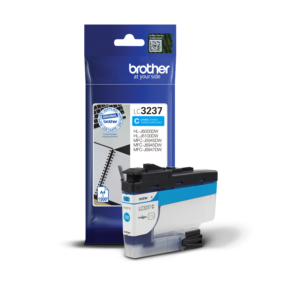 E-shop Cartridge Brother LC3237C, LC-3237C - originálny (Azúrová)