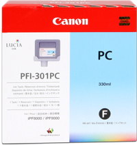 Zásobník Canon PFI-301PC, 1490B001 (Foto azúrová) - originálný