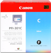 Zásobník Canon PFI-301C, 1487B001 (Azúrový) - originálný