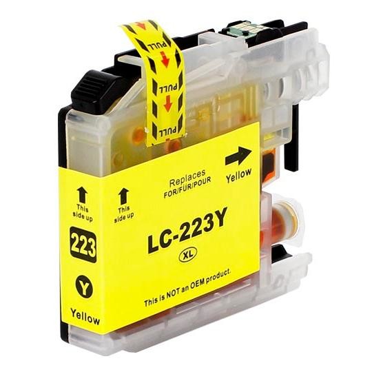 Tonery Náplně Cartridge Brother LC223Y, LC-223Y, LC223 - kompatibilní (Žltá)