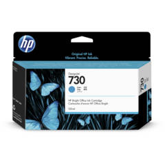 Cartridge HP 730, HP P2V62A - originálny (Azúrová)