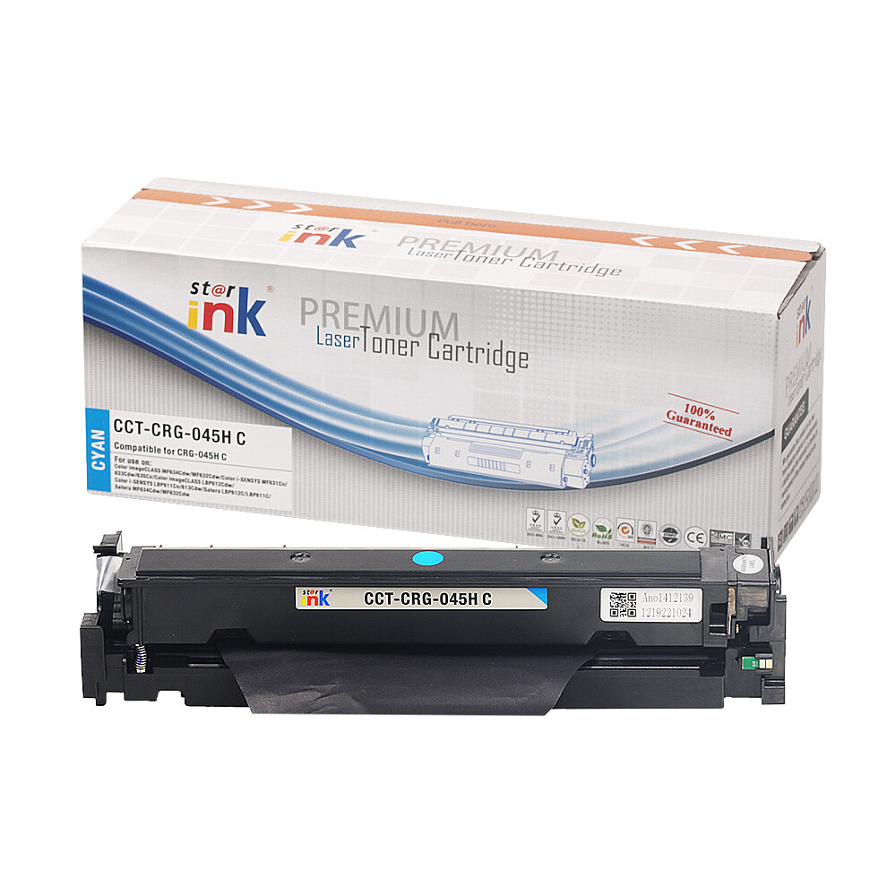 Starink kompatibilný toner Canon CRG-045HC (Azúrový)