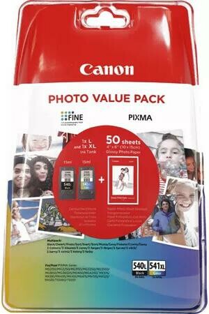 Cartridge Canon PG-540L + CL-541XL + 50 x Photo Paper GP-501, 5224B007 - originálny (Čierna)