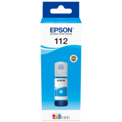 Epson 112, C13T06C24A, fľaša s atramentom - originálny (Azúrová)