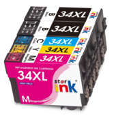 Starink kompatibilní cartridge Epson 34XL, C13T34714010 (Čierna)