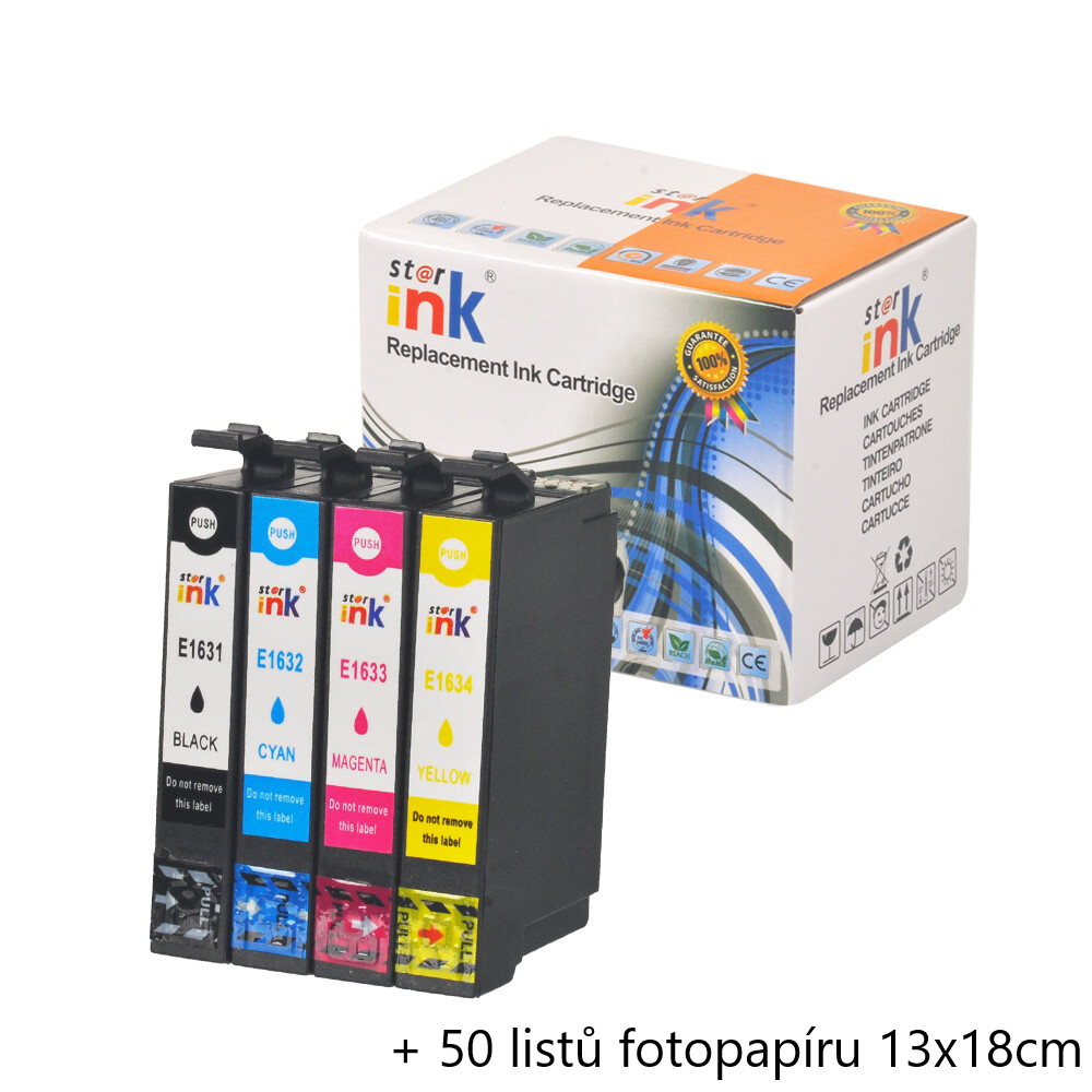 E-shop Starink kompatibilní cartridge Epson 16, T1636, C13T16364012 (Čierna + 3x Farby)