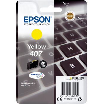 E-shop Cartridge Epson 407, C13T07U440 - originálny (Žltá)