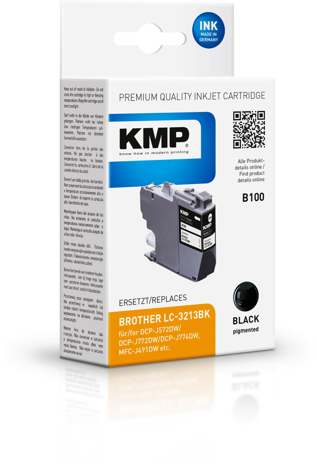KMP  Brother LC-3213 BK - kompatibilní