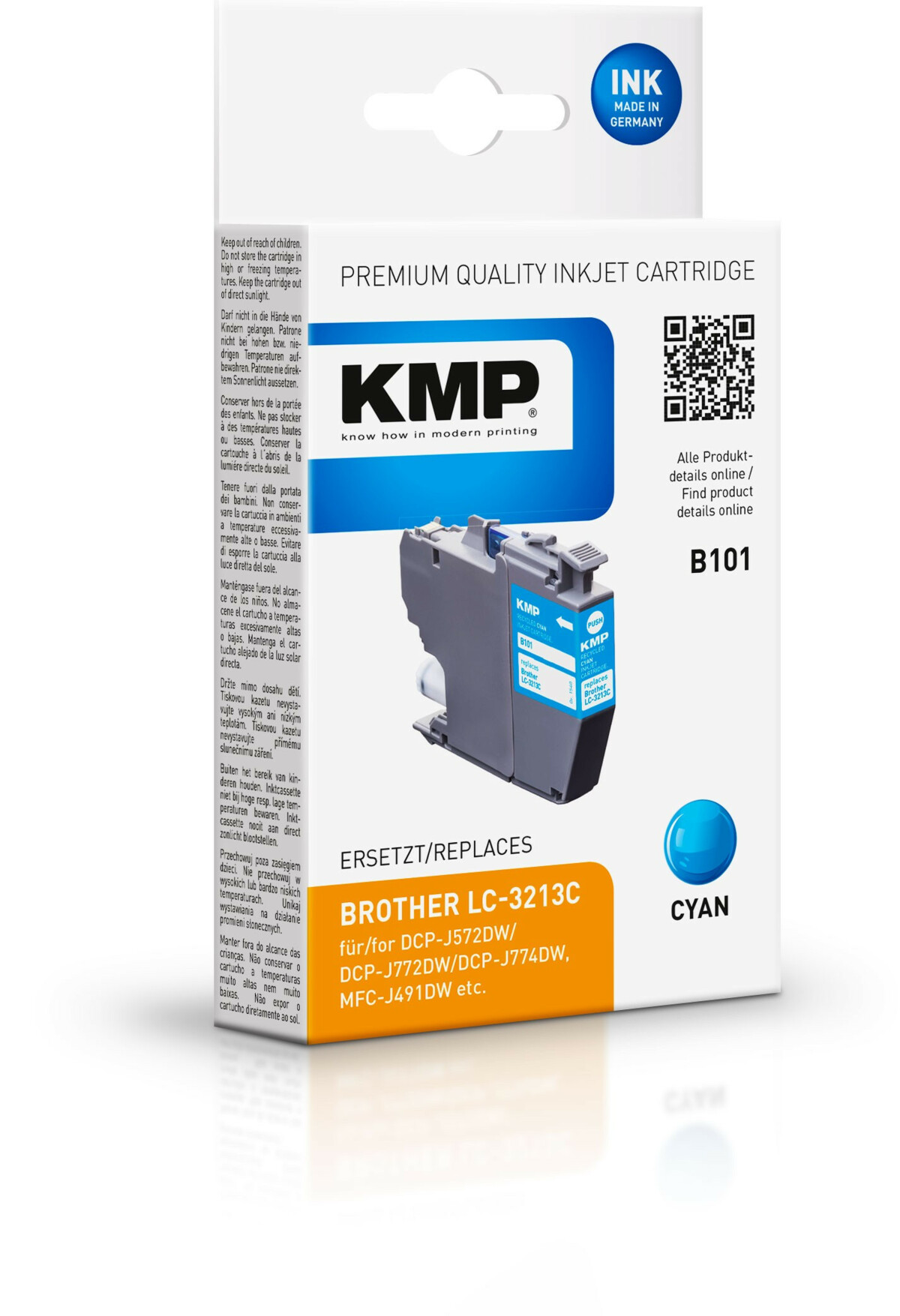 KMP  Brother LC-3213 C - kompatibilní