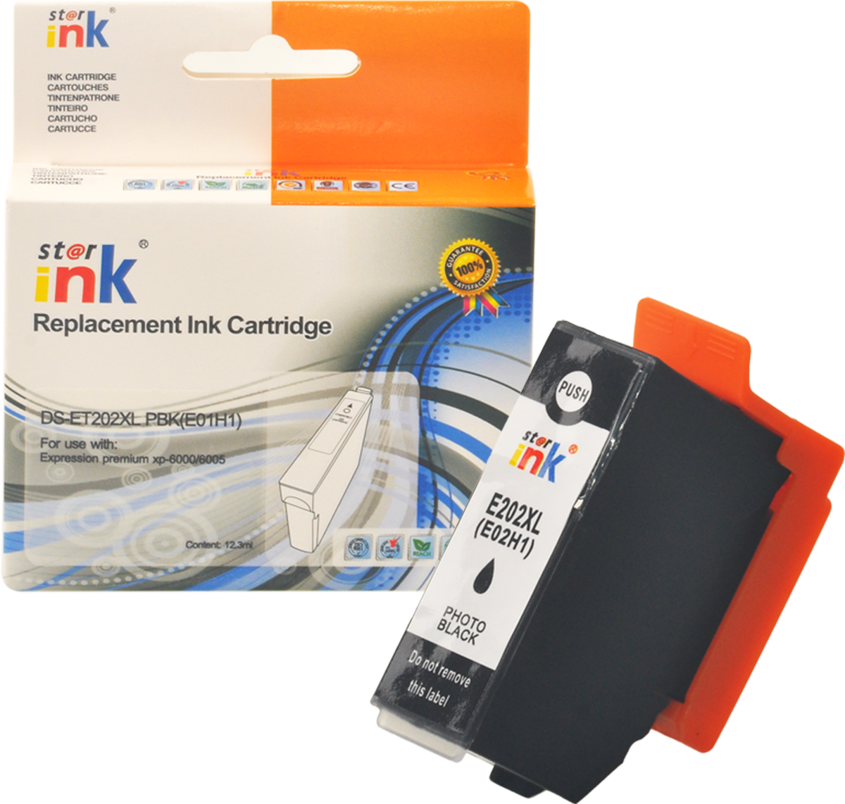 Starink kompatibilní cartridge Epson 202XL, C13T02H14010 (Foto černá)