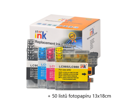 Starink kompatibilní cartridge Brother LC-1100 Value Pack, LC1100, LC1100VALBP (Multipack CMYK)