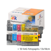 Starink kompatibilní cartridge Brother LC-1100 Value Pack, LC1100, LC1100VALBP (Multipack CMYK)