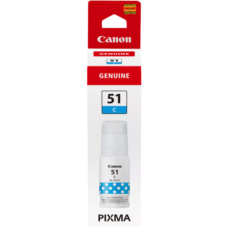 E-shop Canon GI-51C, GI-51 C, 4546C001, fľaša s atramentom - originálny (Azúrová)