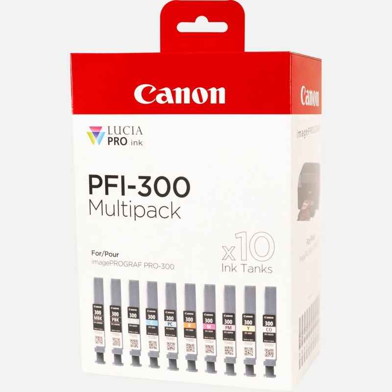 E-shop Canon cartridge PFI-300 MBK / PBK / C / M / Y / PC / PM / R / GY / CO Multi Pack