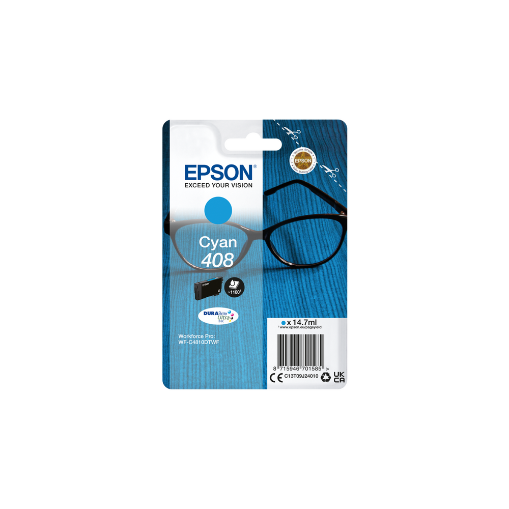 E-shop Cartridge Epson 408, C13T09J24010 - originálny (Azúrová)