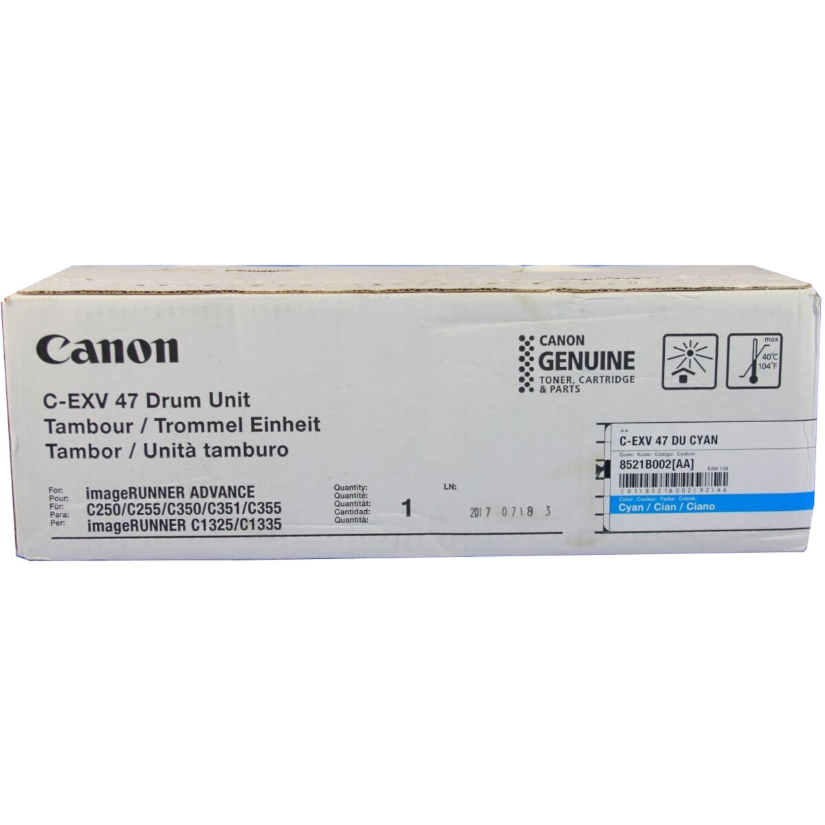 E-shop Canon C-EXV47, 8521B002, zobrazovací válec (Azurová)