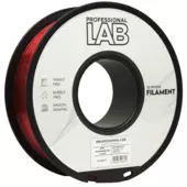 PETG filament Professional Lab - 1 kg červená transparentní