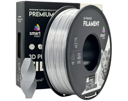 PLA SILK filament Smart Print - 1kg - stříbrná