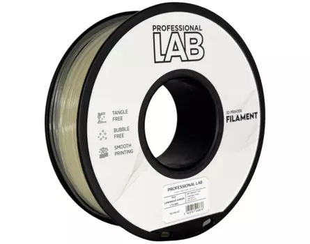 PLA filament Professional Lab - 1 kg zelená - svítící ve tmě