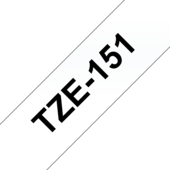 Páska Brother TZ-151 - originálne (Čierny tlač/priesvitný podklad)