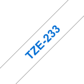 Páska Brother TZ-233 - originálne (Modrý tlač/biely podklad)