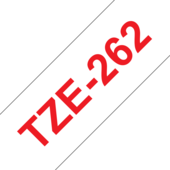 Páska Brother TZ-262 - originálne (Červený tlač/biely podklad)