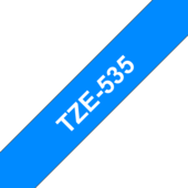 Páska Brother TZ-535 - originálne (Biely tlač/modrý podklad)