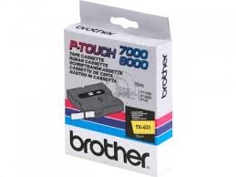 E-shop Páska do tlačiarne štítkov Brother TX-631, 12mm, čierny / žltý, O