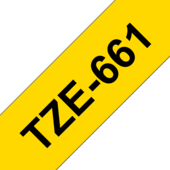 Páska Brother TZ-661 - originálne (Čierny tlač/žltý podklad)