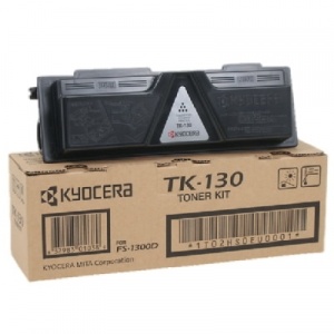Kyocera Toner Kyocera Mita FS-1300D, 1300N, čierny, TK-130, 7200s, 0T2HS0EU, O - originál
